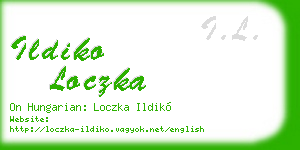 ildiko loczka business card