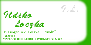 ildiko loczka business card